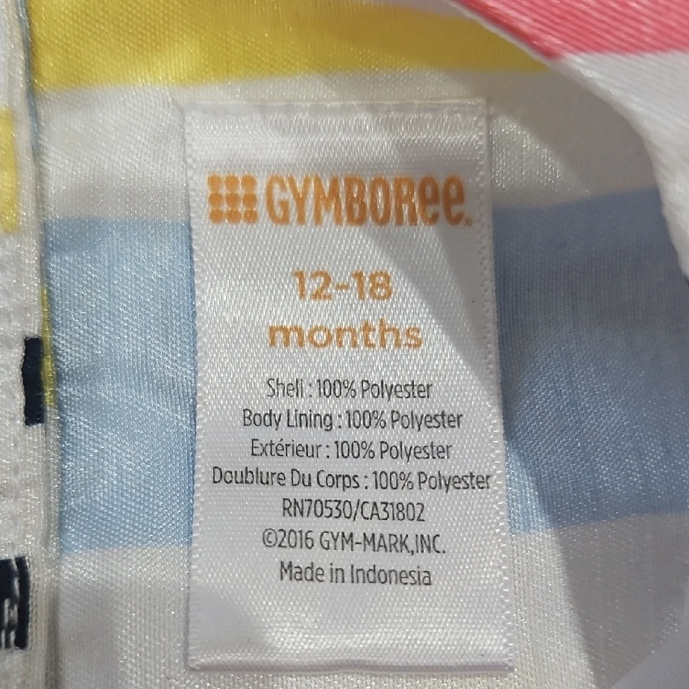 Gymboree Multicolor Striped Satin Dress
